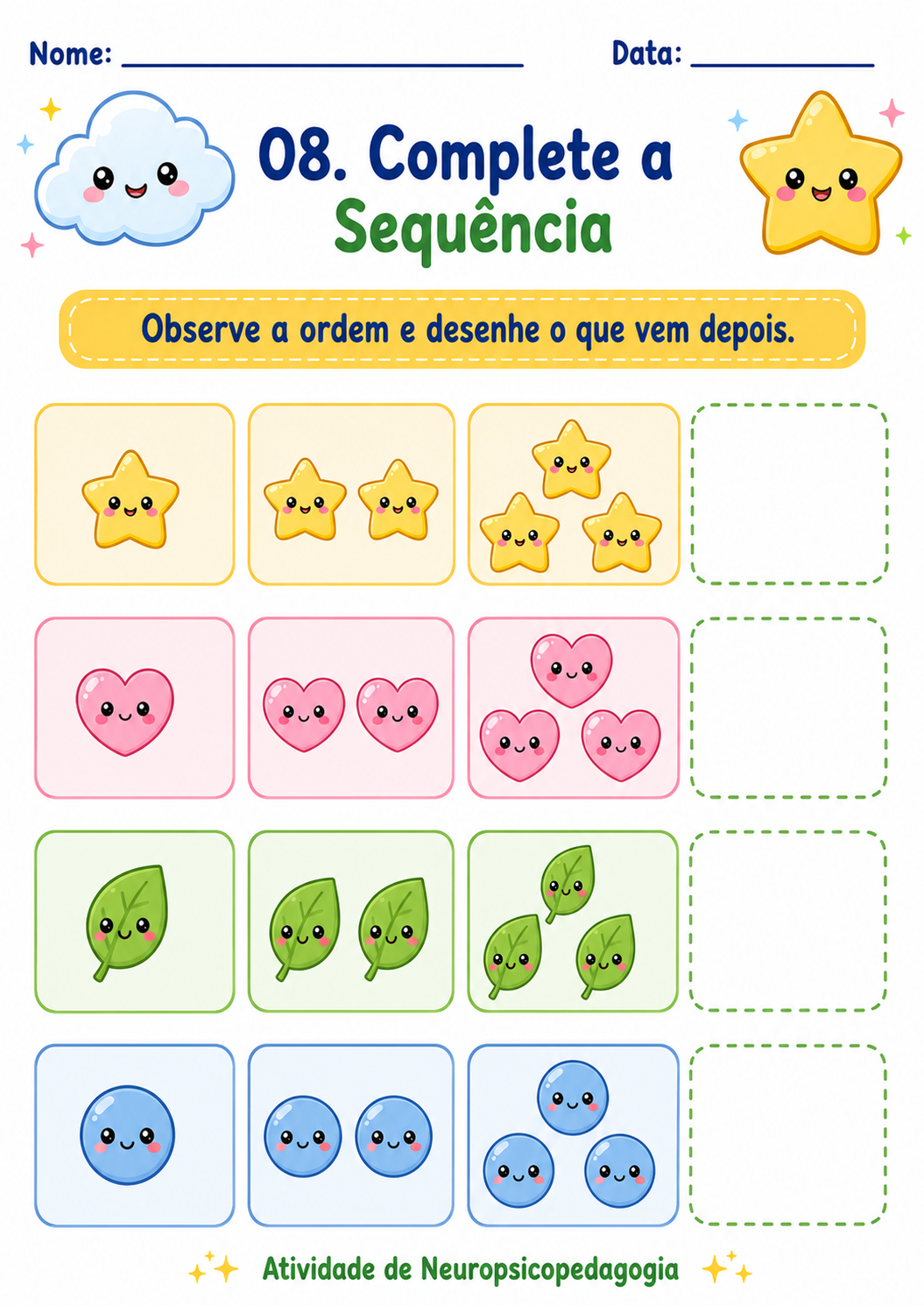 Mais atividades para neuropsicopedagogia 6