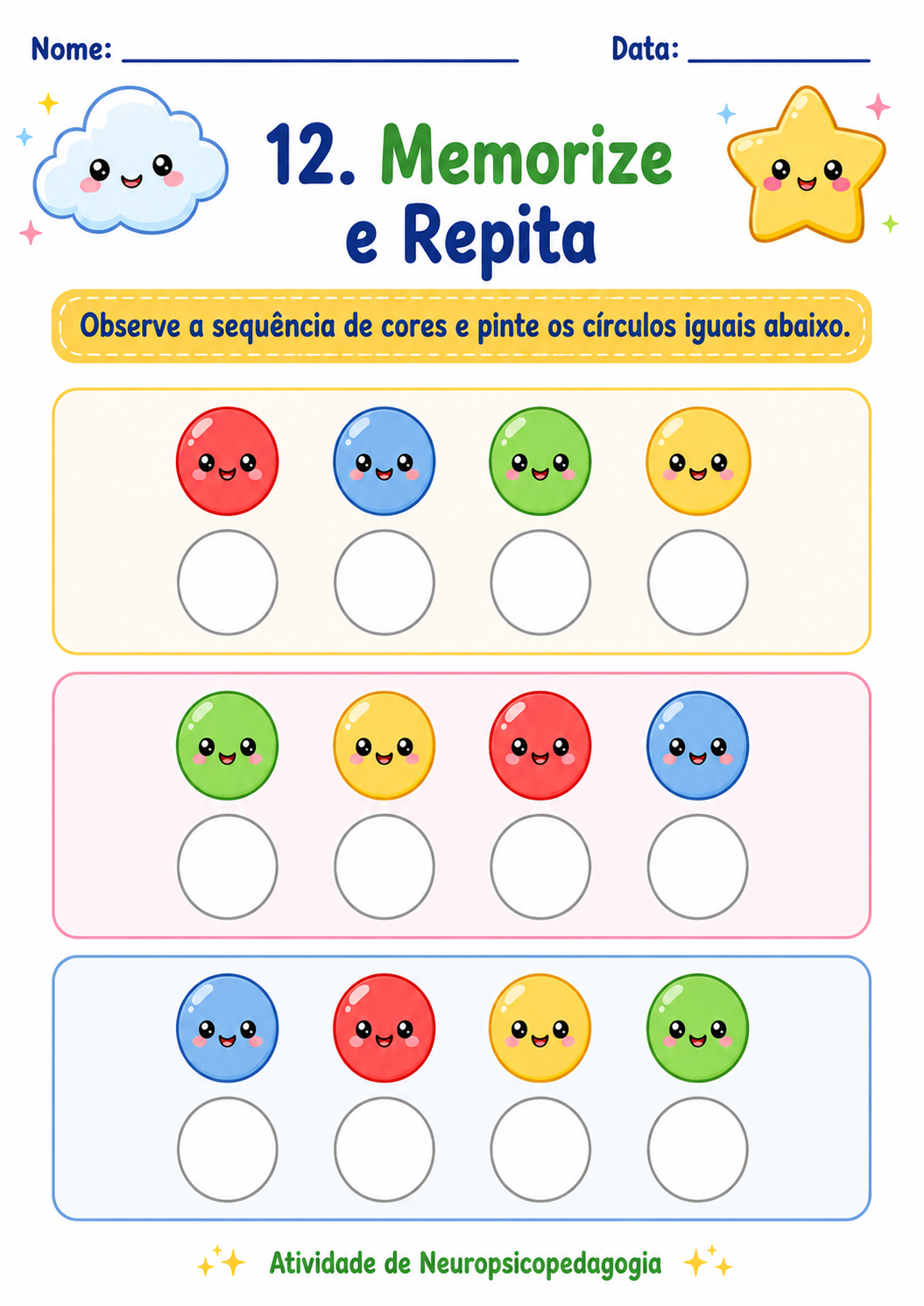 Mais atividades para neuropsicopedagogia 2