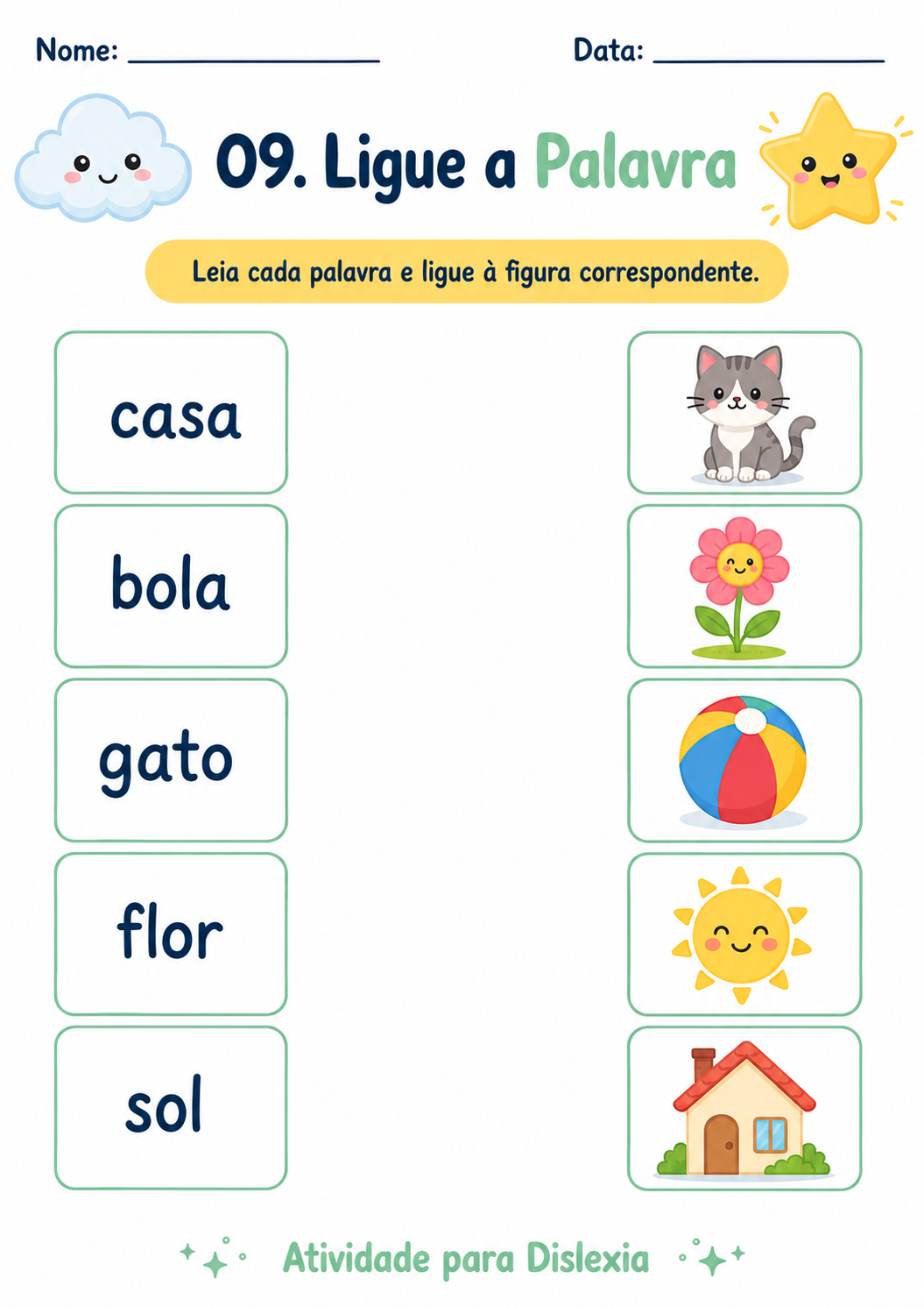 Atividade psicopedagógica para dislexia 4