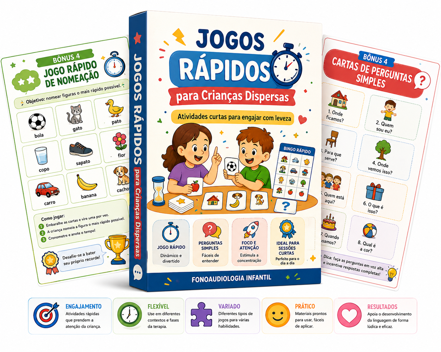 Bônus 5: jogos rápidos para crianças dispersas