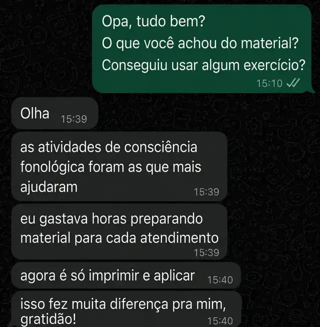 Depoimento de profissional 4