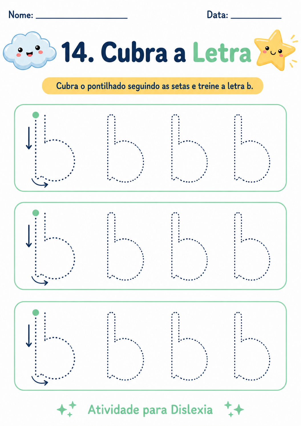 Mais atividades para dislexia 6